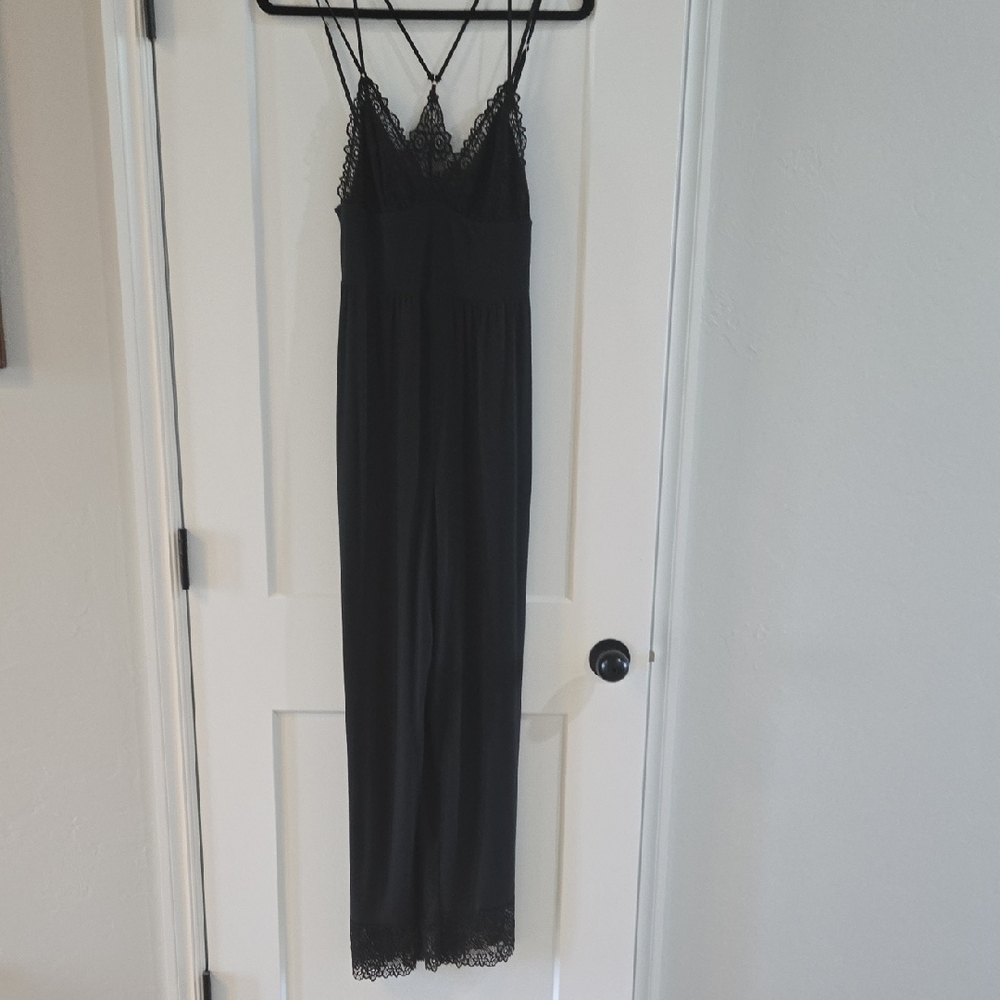 Victoria's Secret Black Lace Chemise